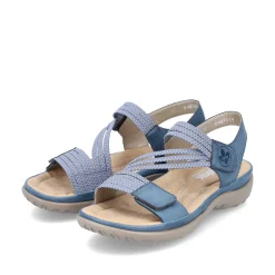 Rieker Damesandaler Med Stropper Himmelbla