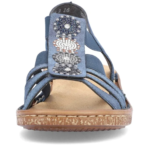 Rieker Damesandaler Med Stropper Marinebla