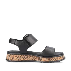 Rieker Damesandaler Med Stropper Midnight Black