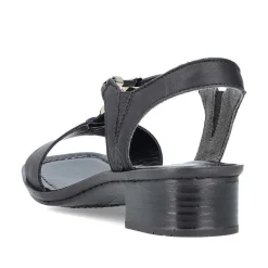 Rieker Damesandaler Med Stropper Asfalt Sort