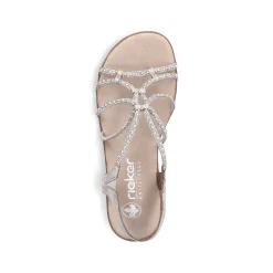 Rieker Damesandaler Med Stropper I Lys Beige