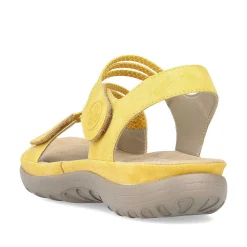 Rieker Damesandaler Med Stropper, Citrongul