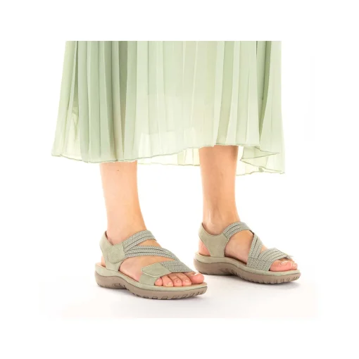 Rieker Damesandaler Med Stropper Mintgron