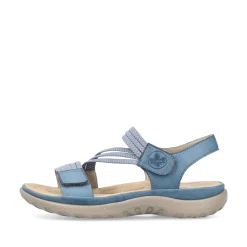 Rieker Damesandaler Med Stropper Himmelbla