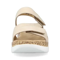 Rieker Damesandaler Med Stropper I Lys Beige