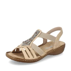 Rieker Damesandaler Med Stropper Lysebrune