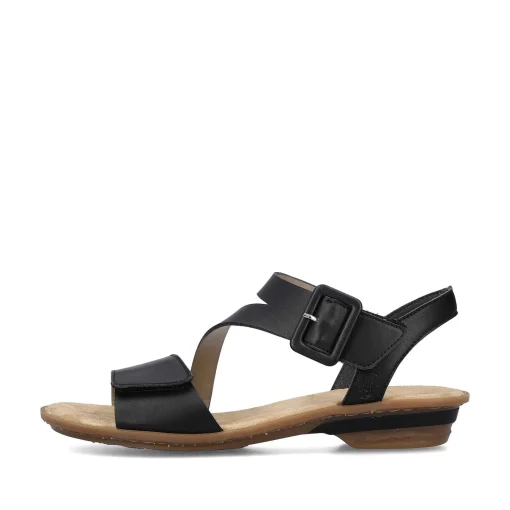 Rieker Damesandaler Med Stropper, Nat Sorte