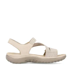 Rieker Damesandaler Med Stropper I Lys Beige