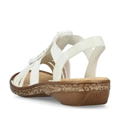 Rieker Damesandaler Med Stropper I Lys Beige