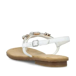 Rieker Damesandaler Med Stropper I Krystal Hvid