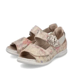 Rieker Damesandaler Med Stropper I Multi-Creme
