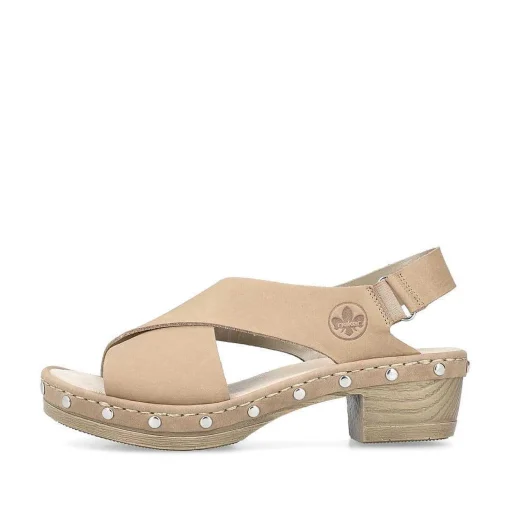 Rieker Damesandaler Med Stropper I Lys Beige
