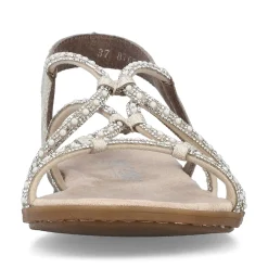 Rieker Damesandaler Med Stropper I Lys Beige