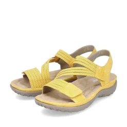 Rieker Damesandaler Med Stropper, Citrongul