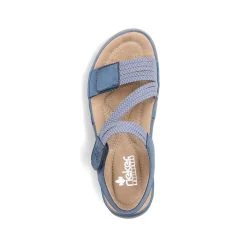 Rieker Damesandaler Med Stropper Himmelbla