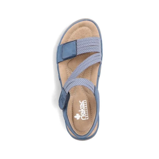 Rieker Damesandaler Med Stropper Himmelbla