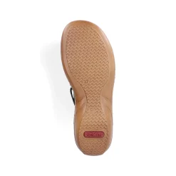 Rieker Damesandaler Med Stropper Asfalt Sort