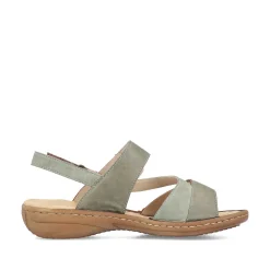 Rieker Damesandaler Med Stropper Gron Gra