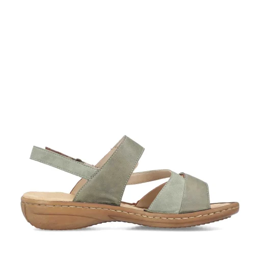 Rieker Damesandaler Med Stropper Gron Gra