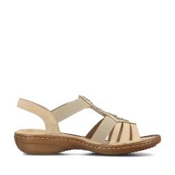 Rieker Damesandaler Med Stropper Lysebrune