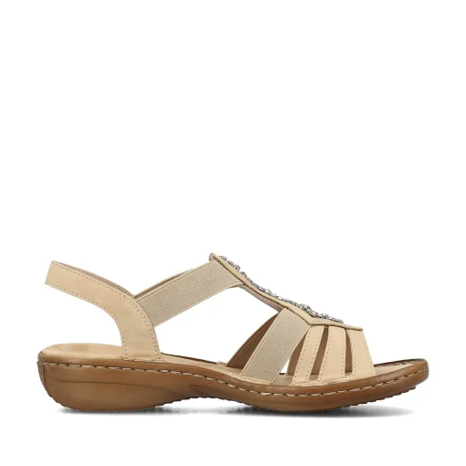 Rieker Damesandaler Med Stropper Lysebrune