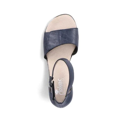 Rieker Damesandaler Med Stropper Marinebla