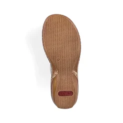 Rieker Damesandaler Med Stropper I Lys Beige