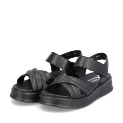 Rieker Damesandaler Med Stropper Midnight Black