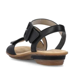 Rieker Damesandaler Med Stropper, Nat Sorte