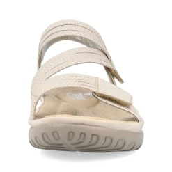 Rieker Damesandaler Med Stropper I Lys Beige