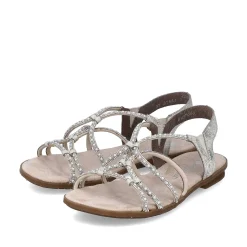 Rieker Damesandaler Med Stropper I Lys Beige