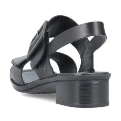 Rieker Damesandaler Med Stropper I Blank Sort