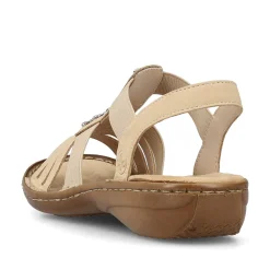 Rieker Damesandaler Med Stropper Lysebrune