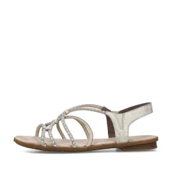 Rieker Damesandaler Med Stropper I Lys Beige