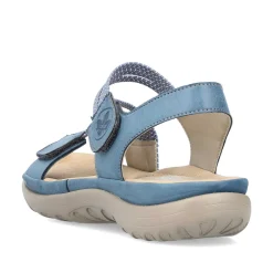 Rieker Damesandaler Med Stropper Himmelbla