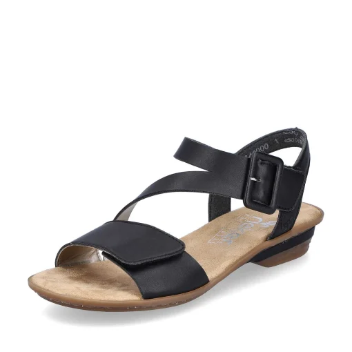 Rieker Damesandaler Med Stropper, Nat Sorte