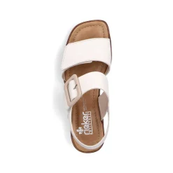 Rieker Damesandaler Med Stropper I Lys Beige