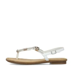 Rieker Damesandaler Med Stropper I Krystal Hvid
