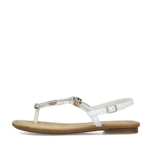 Rieker Damesandaler Med Stropper I Krystal Hvid