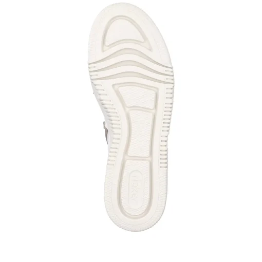 Rieker Damesneaker Hoj Svane Hvid Beige