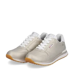 Rieker Damesneaker Lav Champagne Metallic