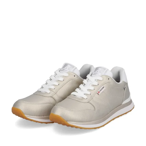 Rieker Damesneaker Lav Champagne Metallic
