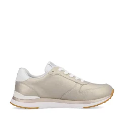 Rieker Damesneaker Lav Champagne Metallic