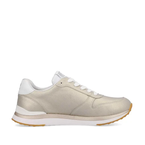 Rieker Damesneaker Lav Champagne Metallic