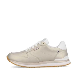 Rieker Damesneaker Lav Champagne Metallic