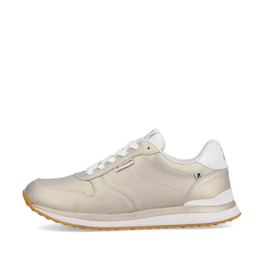 Rieker Damesneaker Lav Champagne Metallic