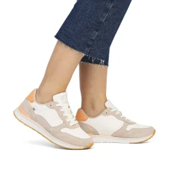 Rieker Damesneaker Lav Clay Beige Abrikos