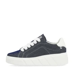 Rieker Damesneaker Lav Denim