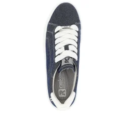 Rieker Damesneaker Lav Denim