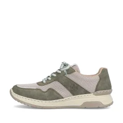 Rieker Damesneaker Lav Kaktus Gron-Lys Beige